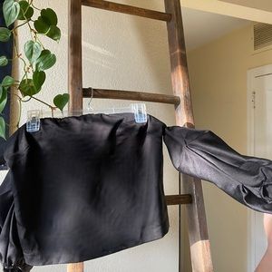 (2) Off the shoulder silk tops!